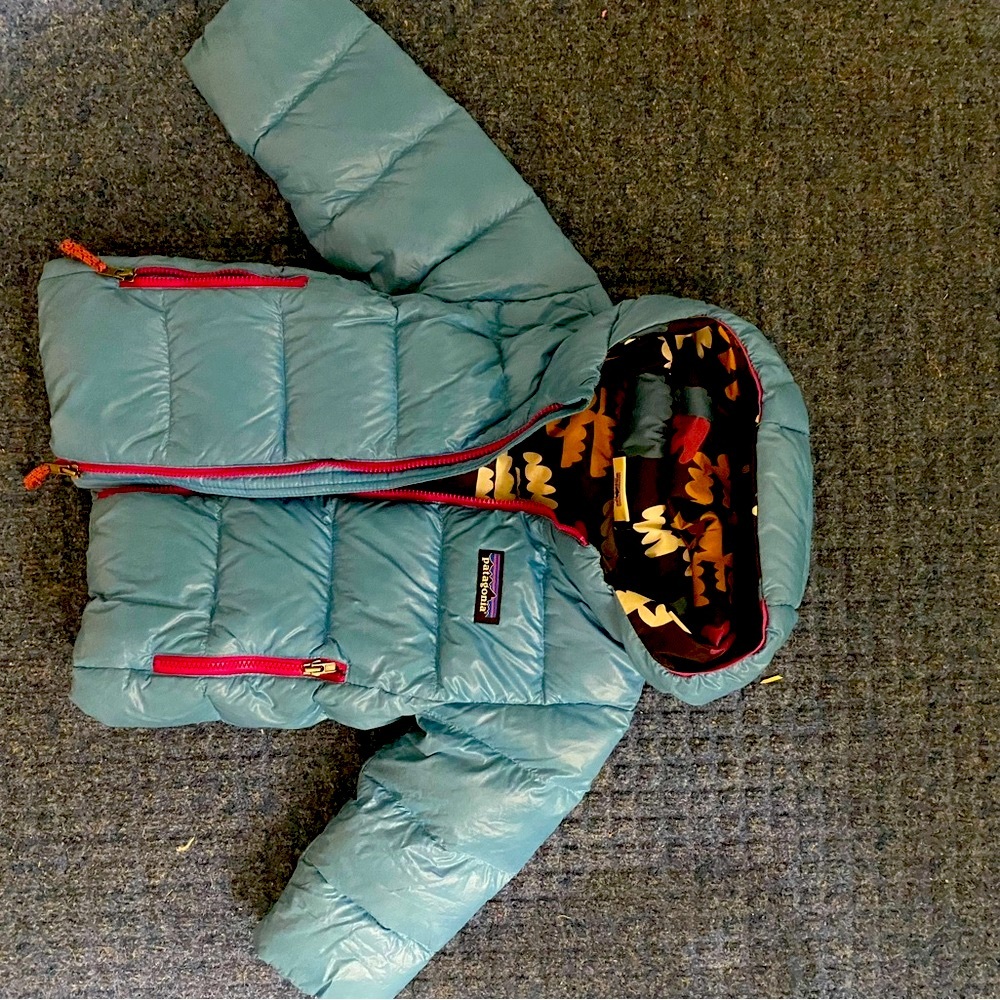 Patagonia Blue Baby Hi-Loft Down Jacket